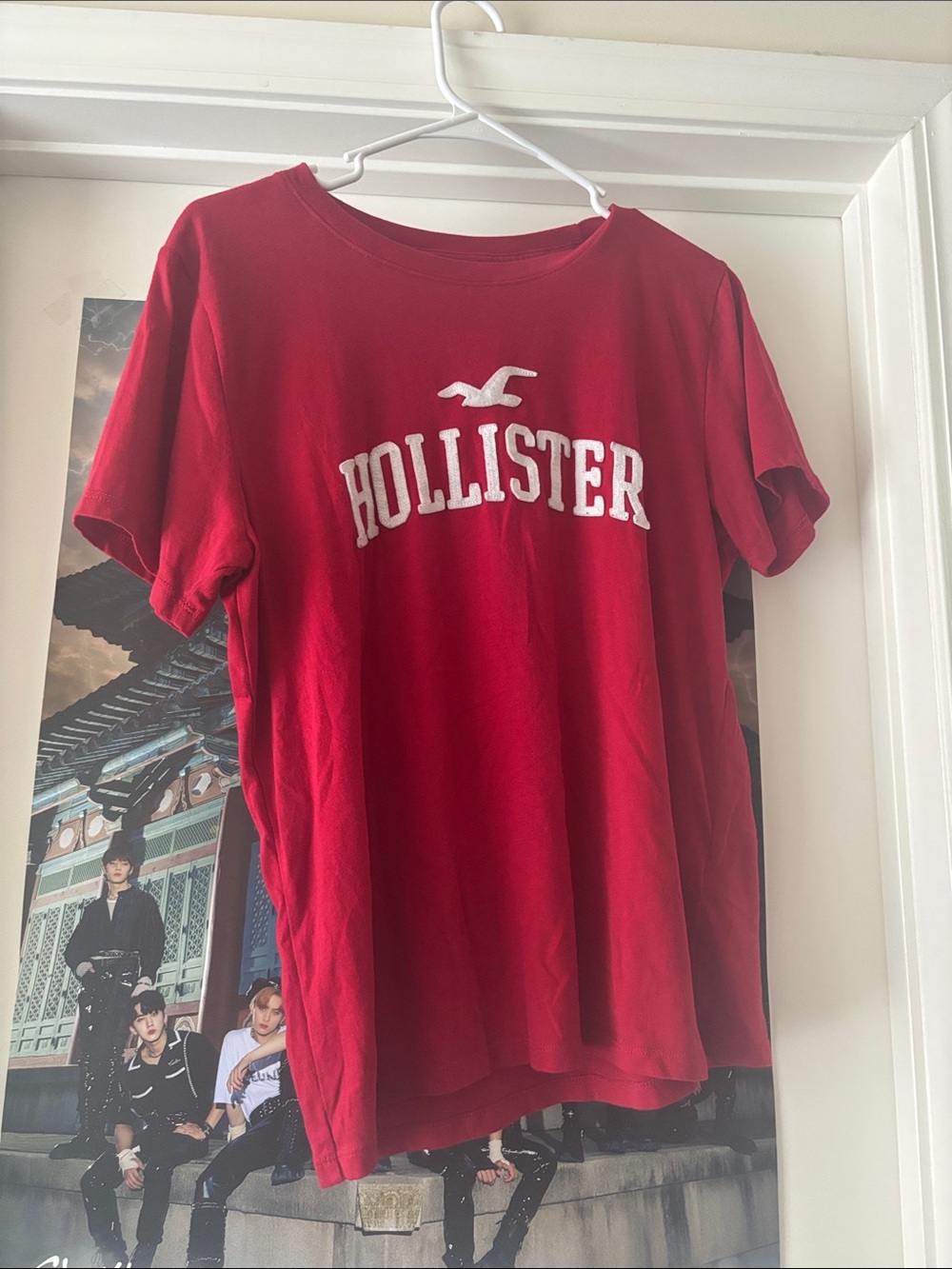 Hollister Red Short-Sleeve Logo Tee
